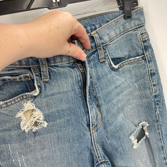 Carmar Women's Distressed Jeans Skinny Denim Light Wash Stretch Blue Size 27 - Picture 10 of 11